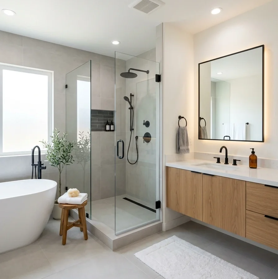 Bathroom remodel in Woodside